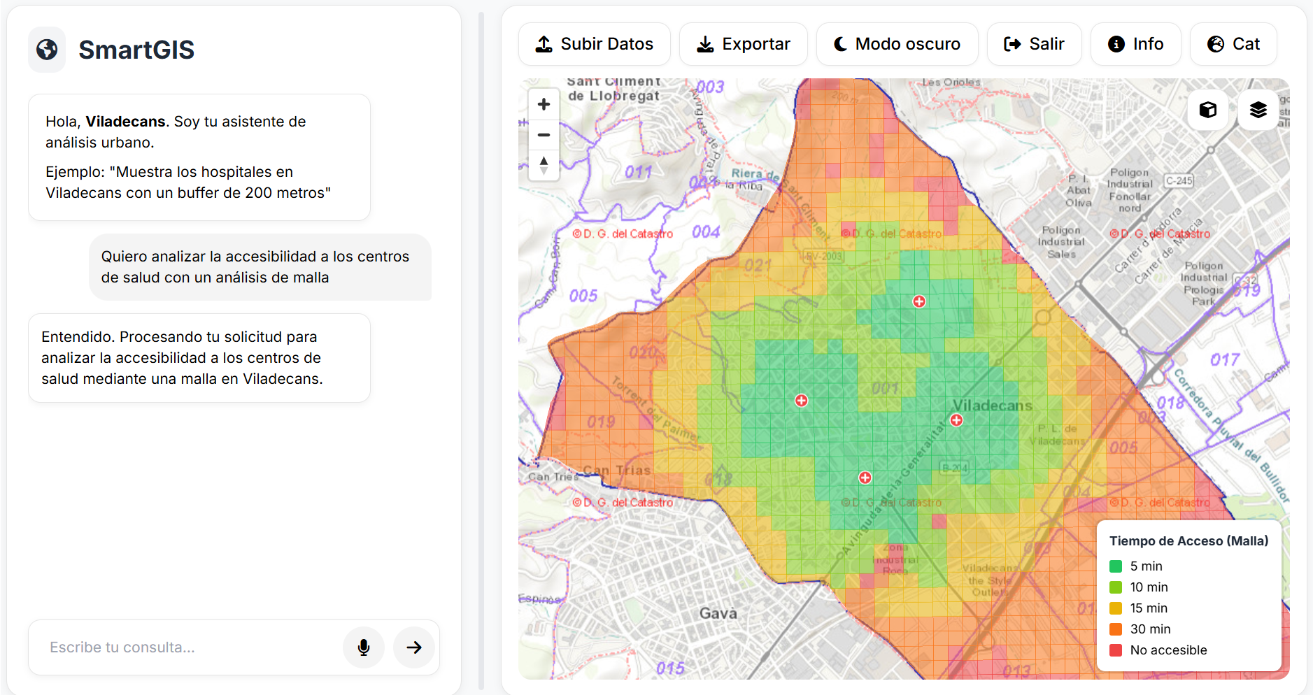 Dashboard de SmartGIS